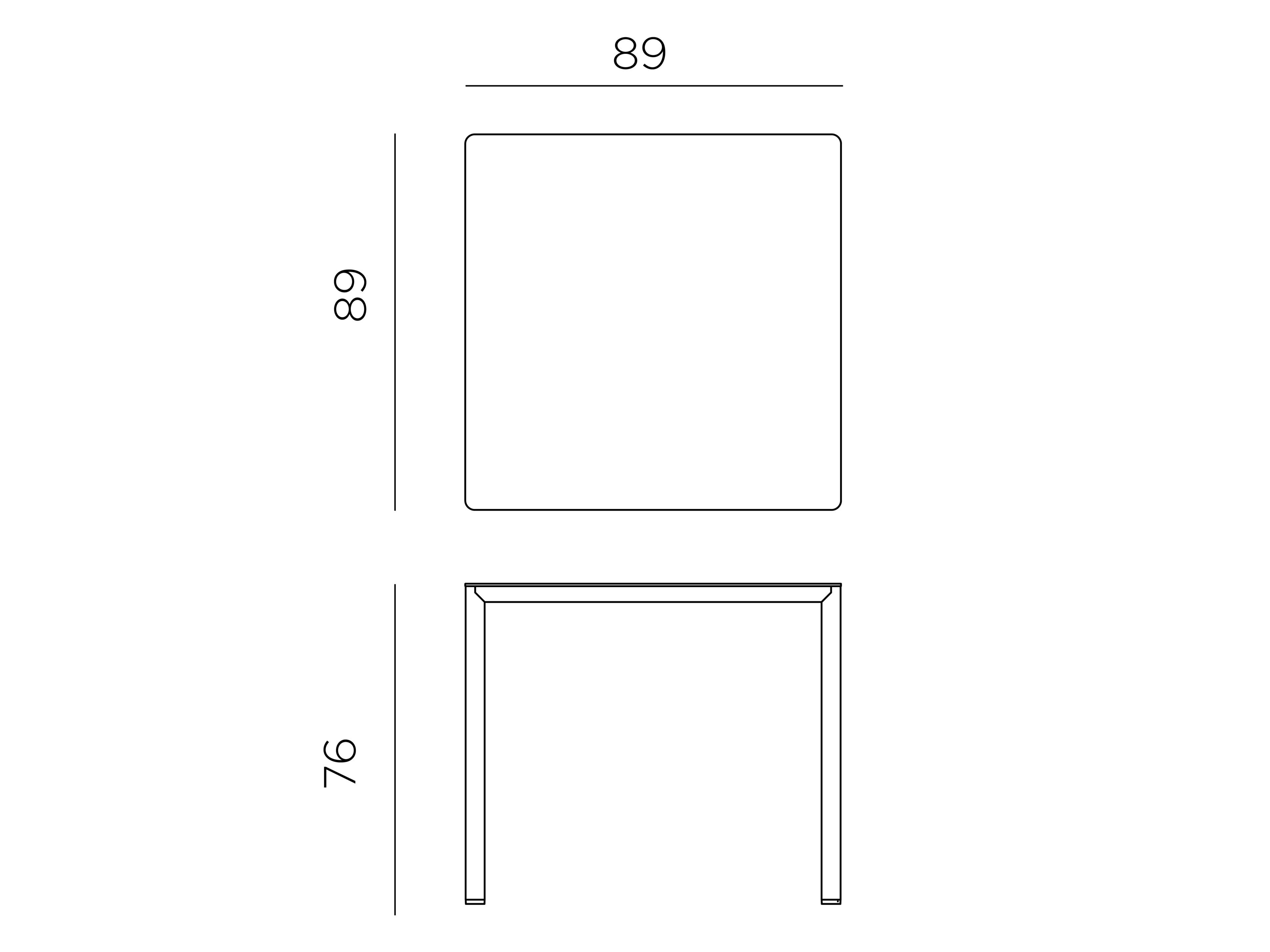 Контрактный стол и квадратный сад Nardi Piave ARCH-00107284 - Вид №4
