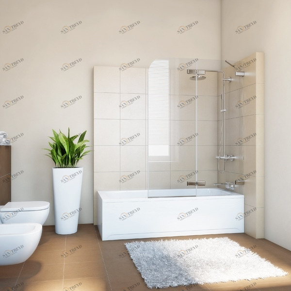 110X160GV862A Душевое ограждения на борт вынны GUTEWETTER Германия Trend