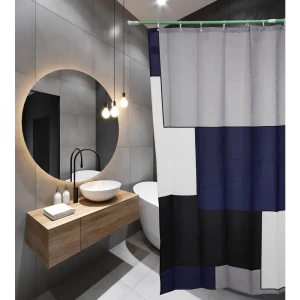 91959257 Шторка для ванной комнаты SANTREK HOME 307784 180x180см цвет разноцветный STLM-1343645