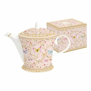 Чайник фарфоровый розовый в подарочной упаковке Majestic EASY LIFE MAJESTIC 00-3946790 Розовый
