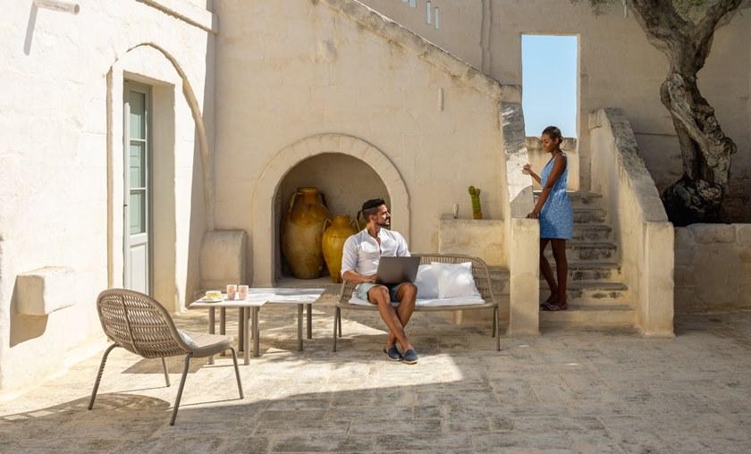 Talenti Квадратный журнальный столик из керамогранита Panama Pantc50, pantc70 - Вид №3