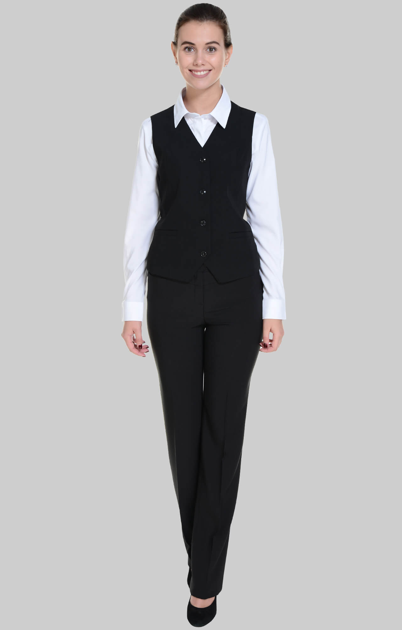 62875 Жилет  женский BLACK El-Risto  Одежда для официантов  размер 50  - Вид №7