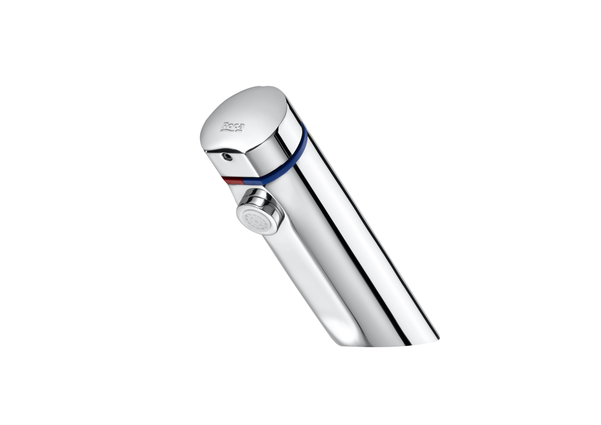 A5A3279C00 Настольный самозакрывающийся смеситель для умывальника с кнопкой со встроенной регулировкой температуры ROCA Avant