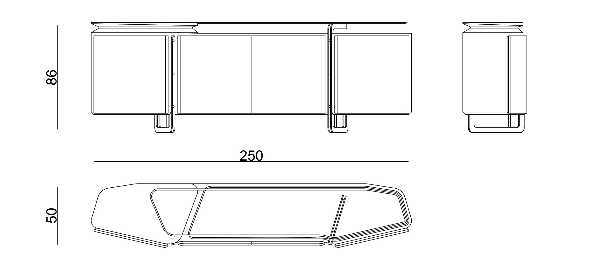 Шкаф с распашными дверями Zebrano Athena ARCH-00070700 - Вид №5
