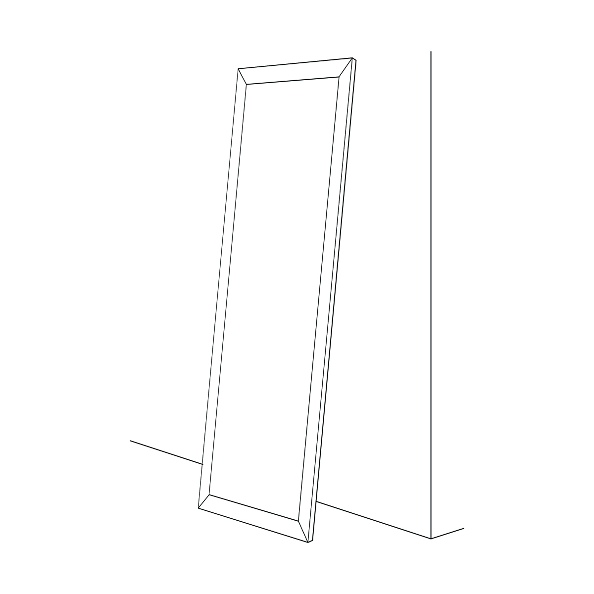 BY 6034 Зеркало напольное в багетной раме - темный прованс 99 mm EVOFORM Definite floor - Вид №6