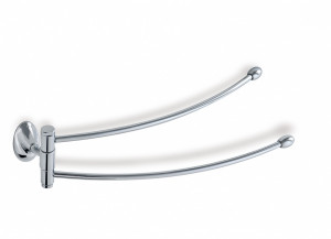 ZE16(08) Stil Haus Zefiro, полотенцедержатель двойной поворотный, цвет хром