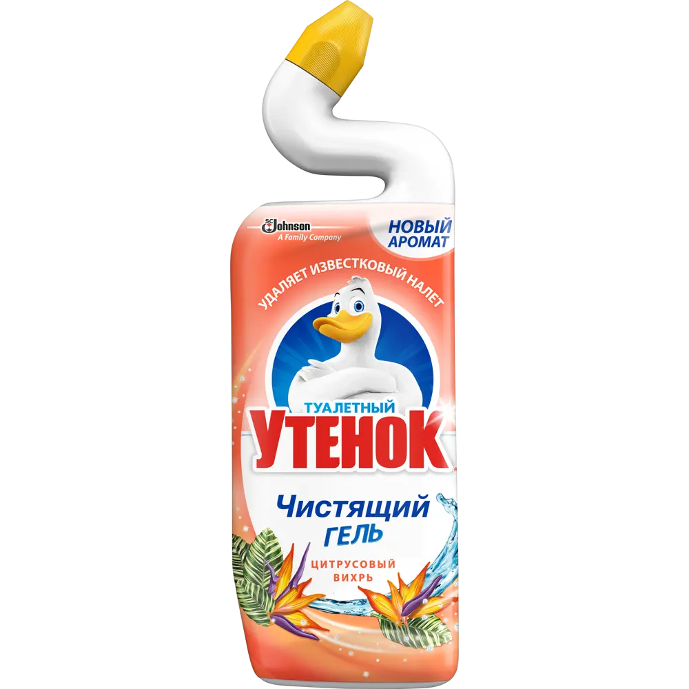 Чистящий гель для унитаза Туалетный утенок «Цитрусовый вихрь» 750 мл STLM-2187049