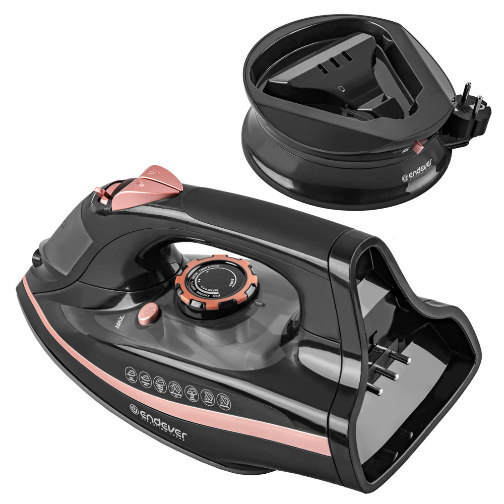9059140 Утюг Endever Delta-229 черный KROMAX STDN-0041350 - Вид №2
