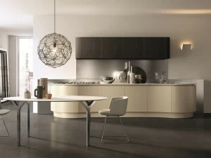 Aster Cucine Линейная лакированная кухня Domina