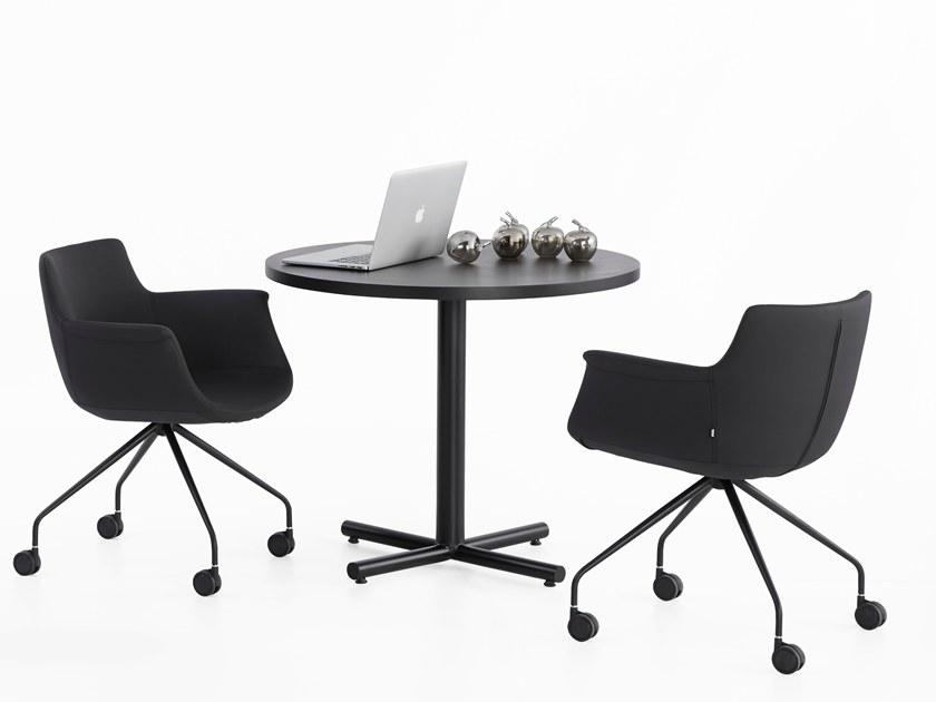 B&T Design Кожаное кресло на эстакаде на колесиках sun-id-1429154 - Вид №4