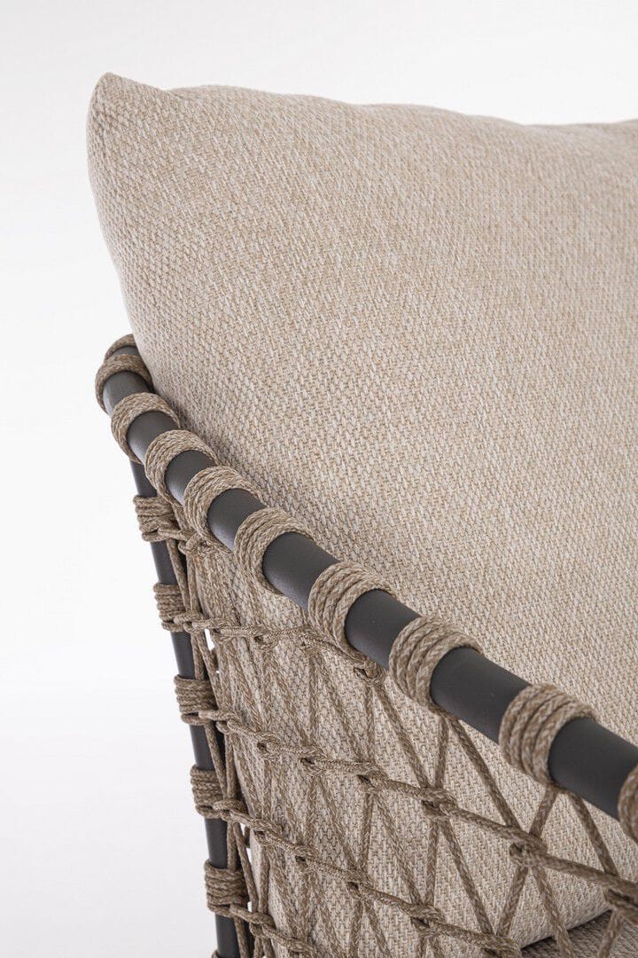 Веревочное и тканевое садовое кресло с подлокотниками BIZZOTTO Eularia ARCH-00109559 - Вид №6