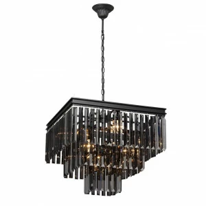 Подвесная люстра Vitaluce V5161-1/4+4+1 VITALUCE ДИЗАЙНЕРСКИЕ 328103 Черный;прозрачный