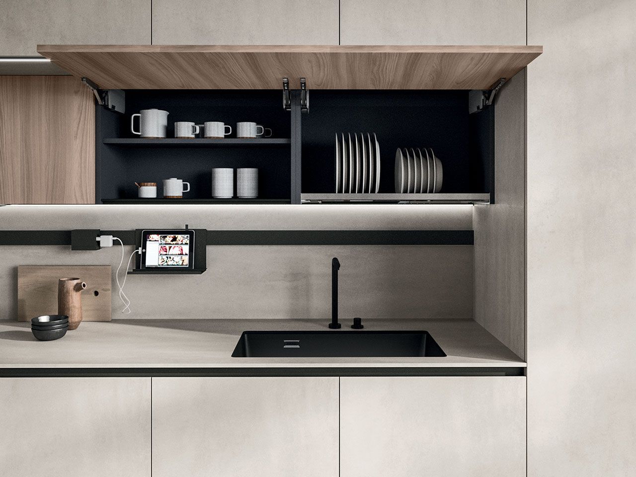 Линейная кухня без ручек Arrital Ak_Project ARCH-00072154 - Вид №5