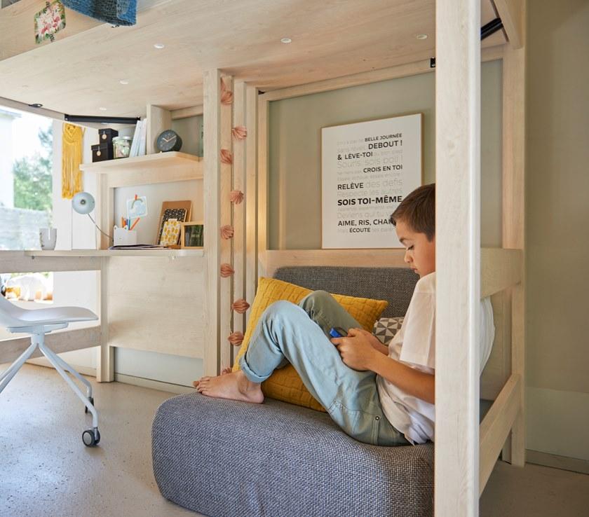 GAUTIER Односпальная кровать-чердак из меламина Lodge 1a21590 - Вид №5