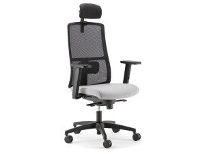 Поворотный сетчатый офисный стул с подлокотниками 5 спиц