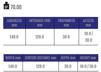 Cosma Ручка мебельная мостовая из замака  12802  - Вид №1