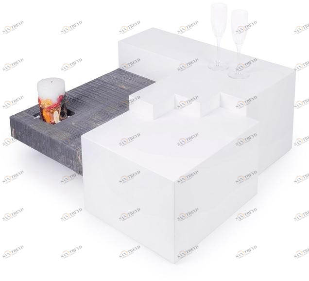 ARKOF LABODESIGN Квадратный журнальный столик для гостиной Pixx sun-id-1438045
