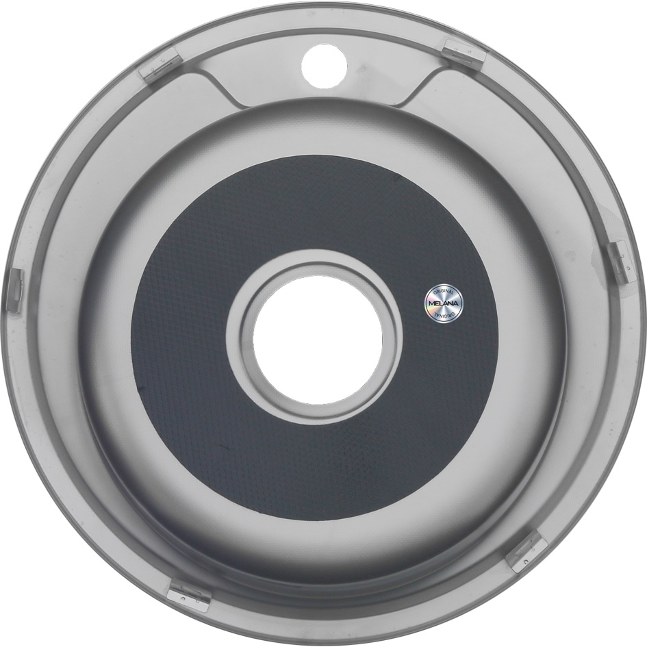 Мойка 490 MELANA 0,6/170 ДЕКОР врезная круглая с сифоном (151Dt *15) 151Dt(*15) - Вид №1