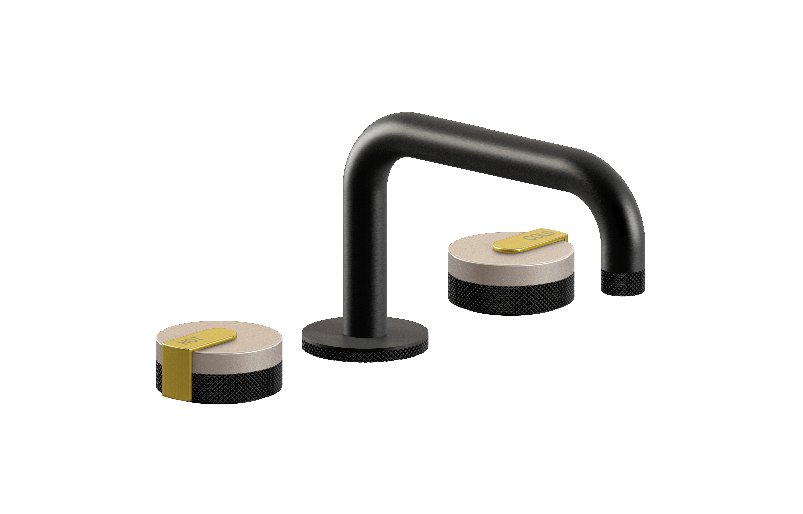 E-11510-R1SN-L1BB-MBK Смеситель для умывальника на 3 отвертия GRAFF MOD+