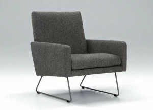 Sits Стеганое кресло-санки из ткани с подлокотниками