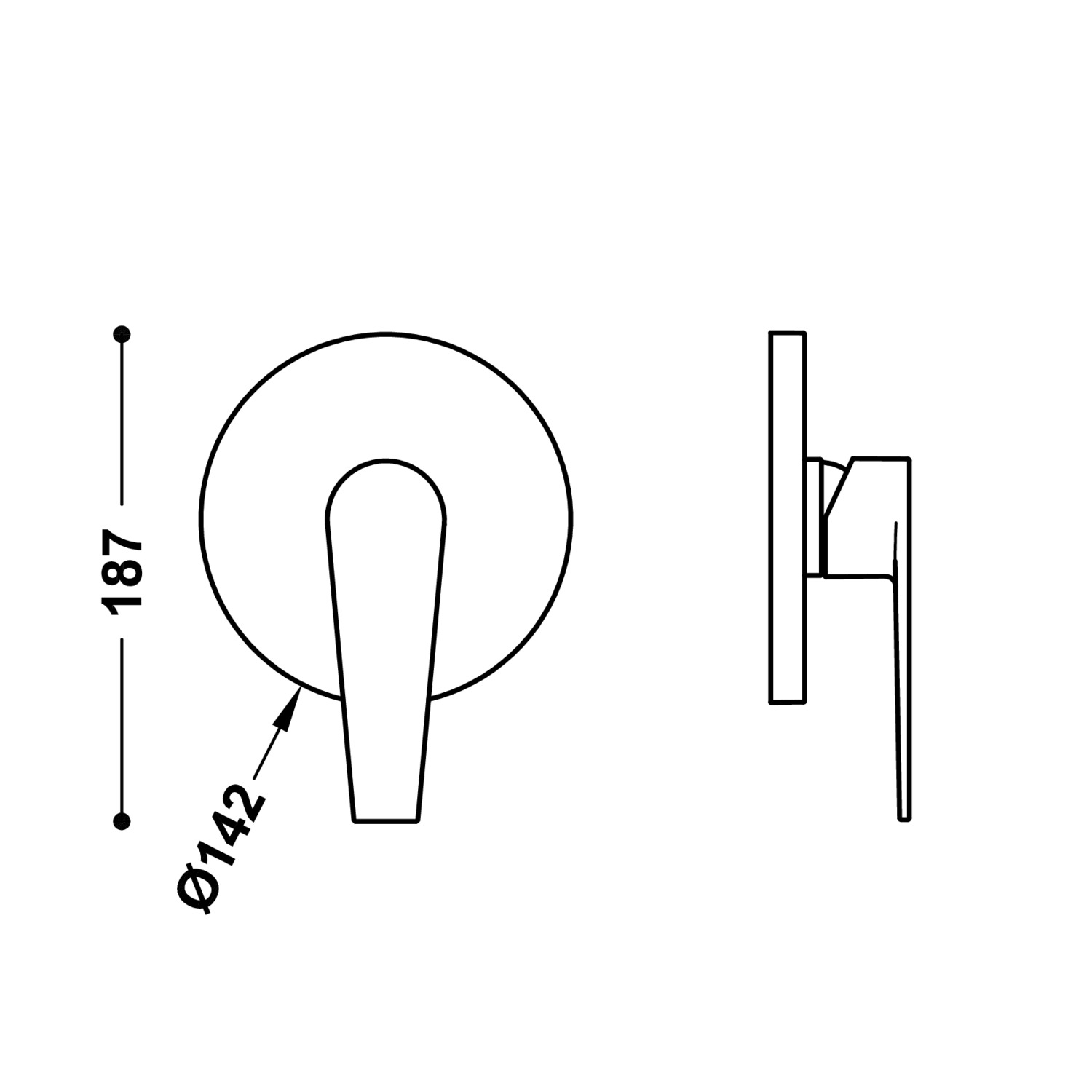 Видимая часть RAPID-BOX для скрытого одностороннегоRapid-box-20527810 TRES  - Вид №1