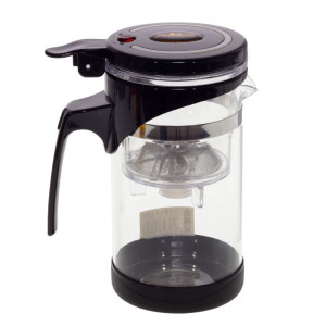 90350593 Чайник Guangdong Light Houseware Co. LTD 400 мл стекло цвет черный Без коллекции STLM-0196269 TIANQIN ARTS AND CRAFTS