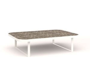 Алюминиевый прямоугольный низкий садовый столик с порошковым покрытием