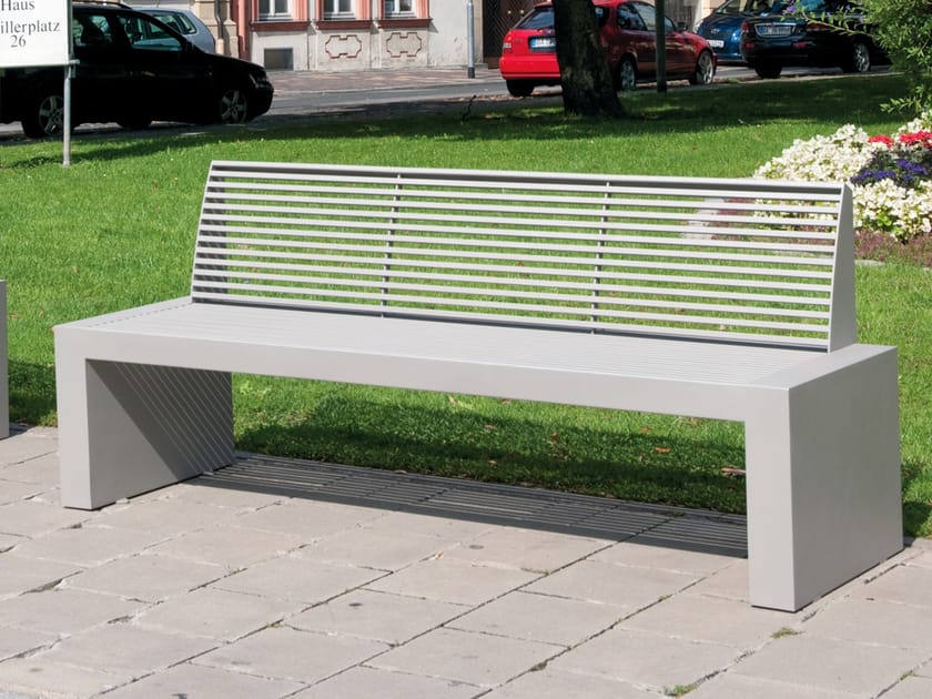 Скамья из нержавеющей стали со спинкой BENKERT BANKE Sicorum ARCH-00133342