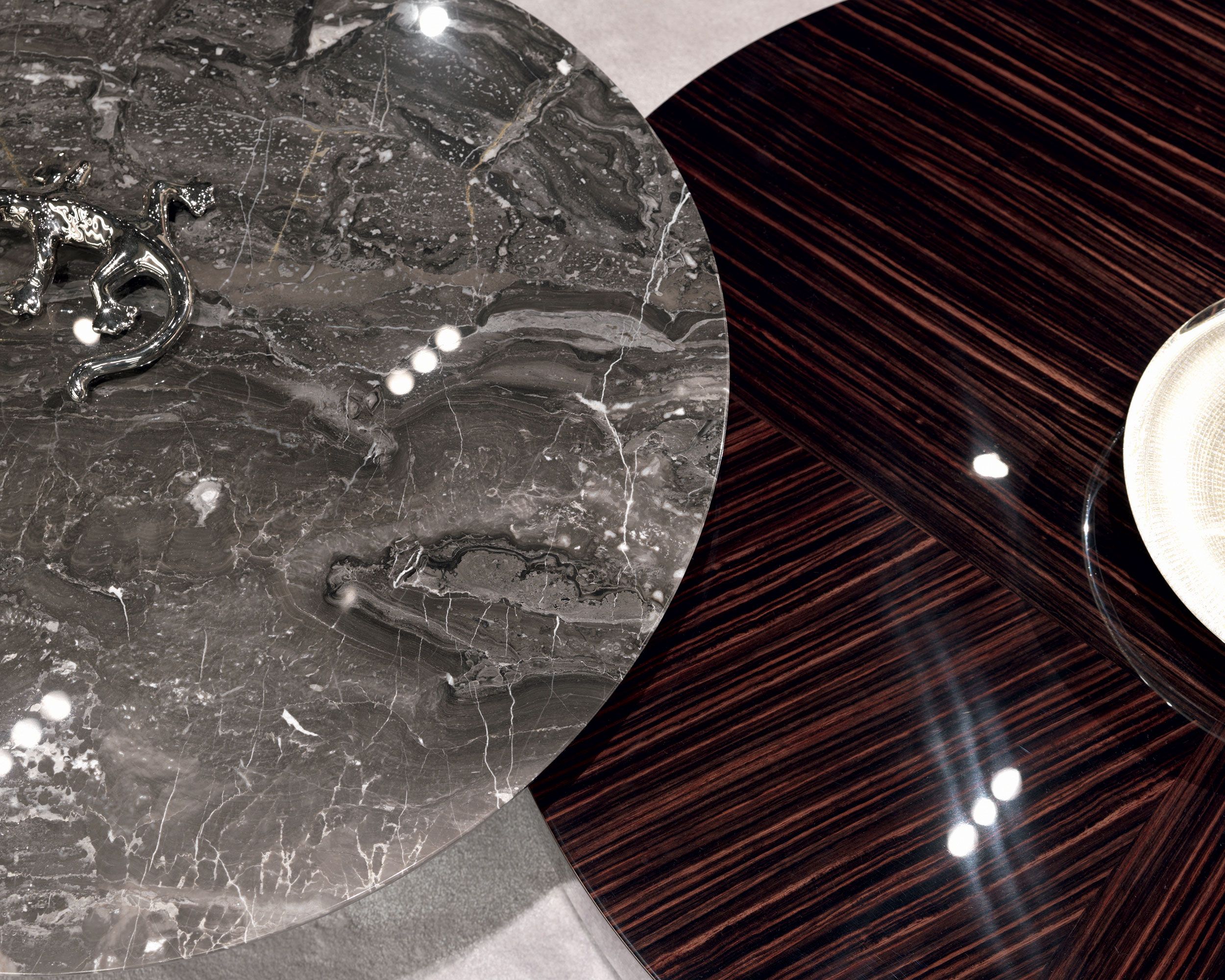 Ebony круглый низкий журнальный столик MisuraEmme GEMINI ARCH-00116817 - Вид №6