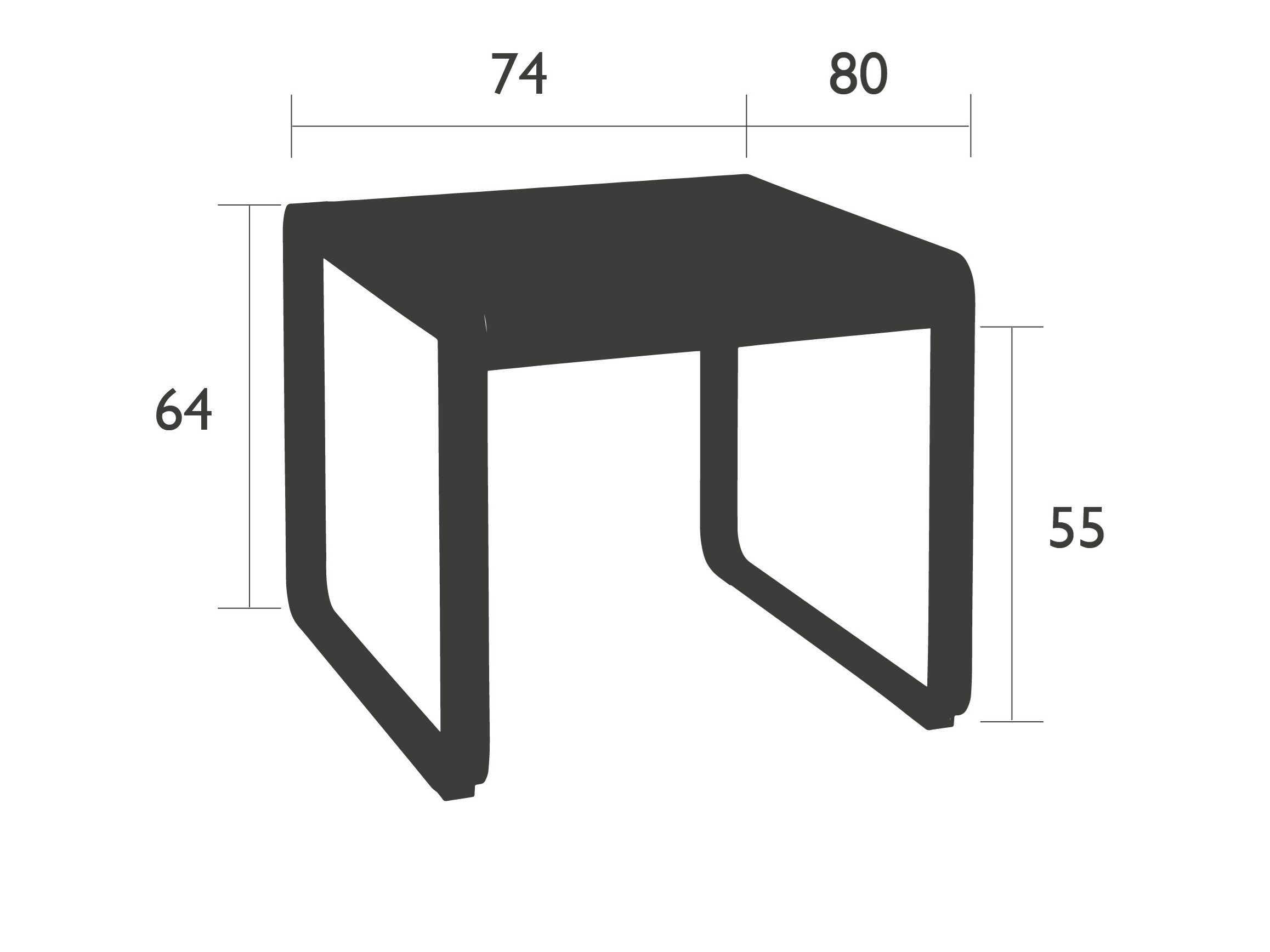 Высокий садовый столик Fermob Bellevie ARCH-00051459 - Вид №4