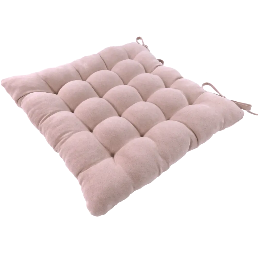 Сидушка Linen Way 38x38x6 см цвет пыльная роза STLM-2067697 - Вид №1