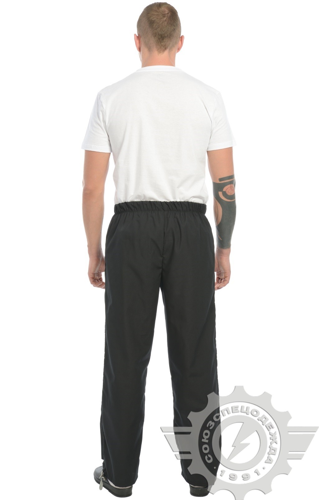 69059 Брюки "Люкс-Лайт" поварские черные  Одежда для поваров  размер 48-50/170-176 Спецодежда  - Вид №6