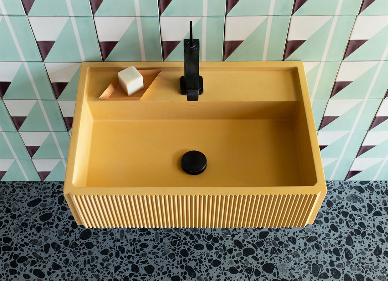 Бетонный подвесной прямоугольный умывальник Formed ELBA ARCH-00152569 - Вид №1