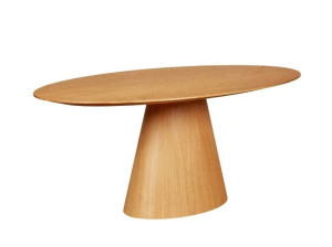 Овальный дубовый обеденный стол