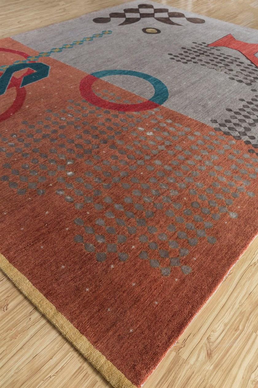 Jaipur Rugs Прямоугольный коврик ручной работы из шерсти и бамбукового шелка Kolam sun-id-1387080 - Вид №2