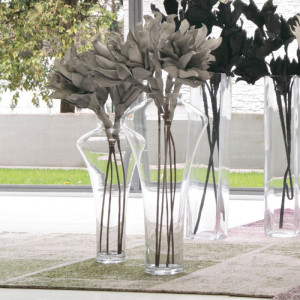 C132AX32 Ваза с факелом Adriani e Rossi Прозрачный