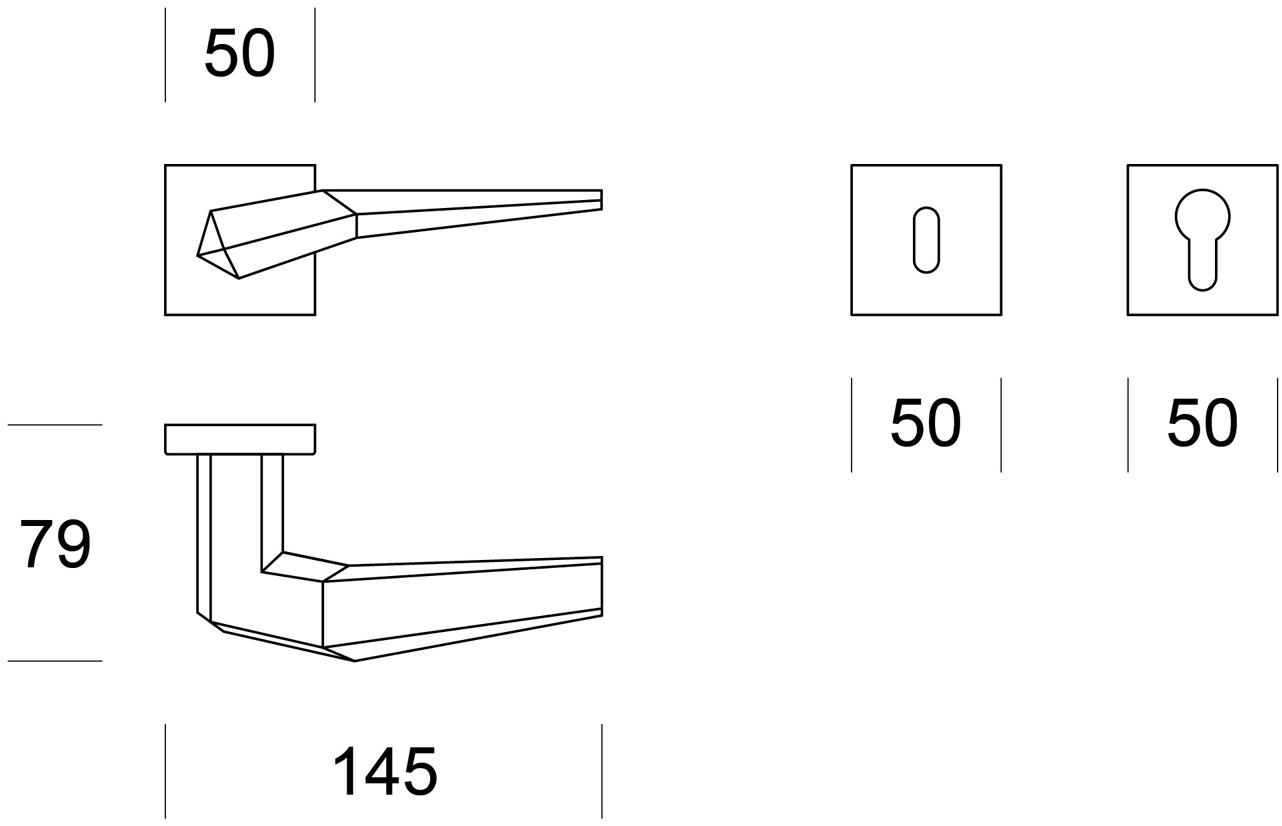 Ento Латунная ручка Plissè 6100 Plissé - Вид №3