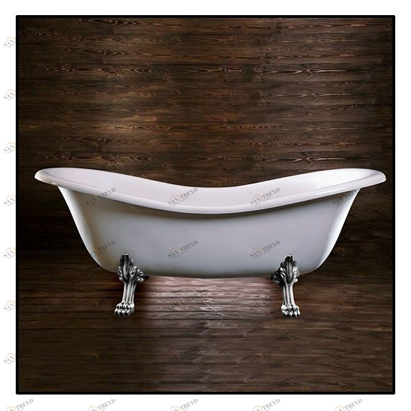 Ванна Akcjum Cleopatra WR-05-01-Ch овальная белая с хромированными ножками WR0501CH