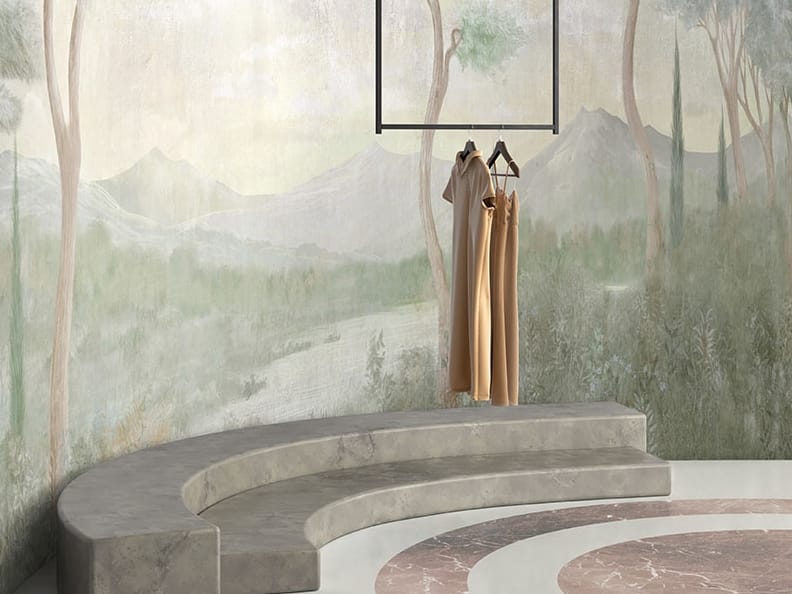 Обои с перспективной тематикой trompe l'Oeil, экологически чистые WallPepper коллекция 2022 ARCH-00099902