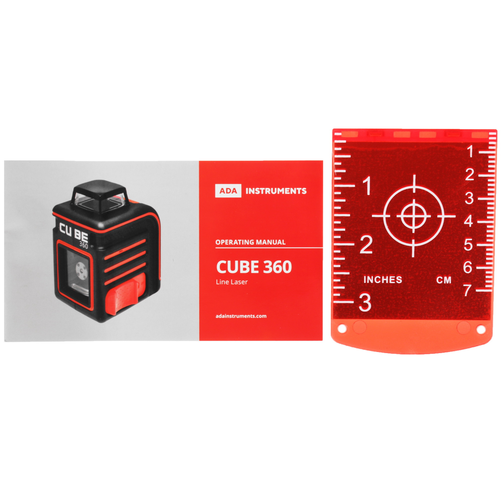 Лазерный нивелир ADA Cube 360 Professional Edition  + лазерный дальномер ADA Cosmo Mini 4757848 STDN-0031408 - Вид №13