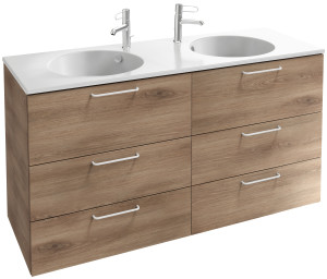 EB2536-R6-M90 Тумба под столешницу 140 см, 6 ящиков, белая ручка JACOB DELAFON ODÉON RIVE GAUCHE