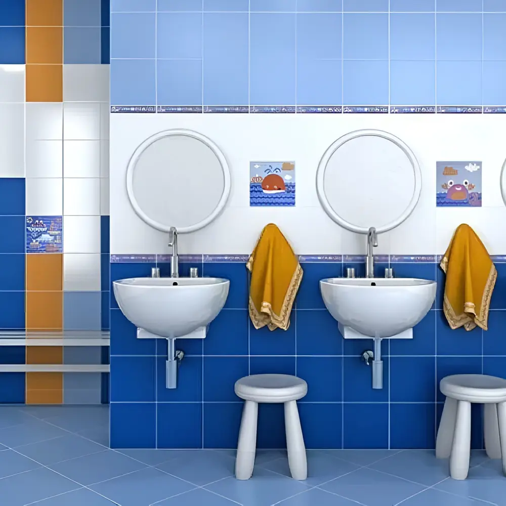 91225336 Настенная плитка Kerama marazzi Калейдоскоп 7 5009 20x20см 1.04 м² цвет белый, цена за упаковку STLM-0944239