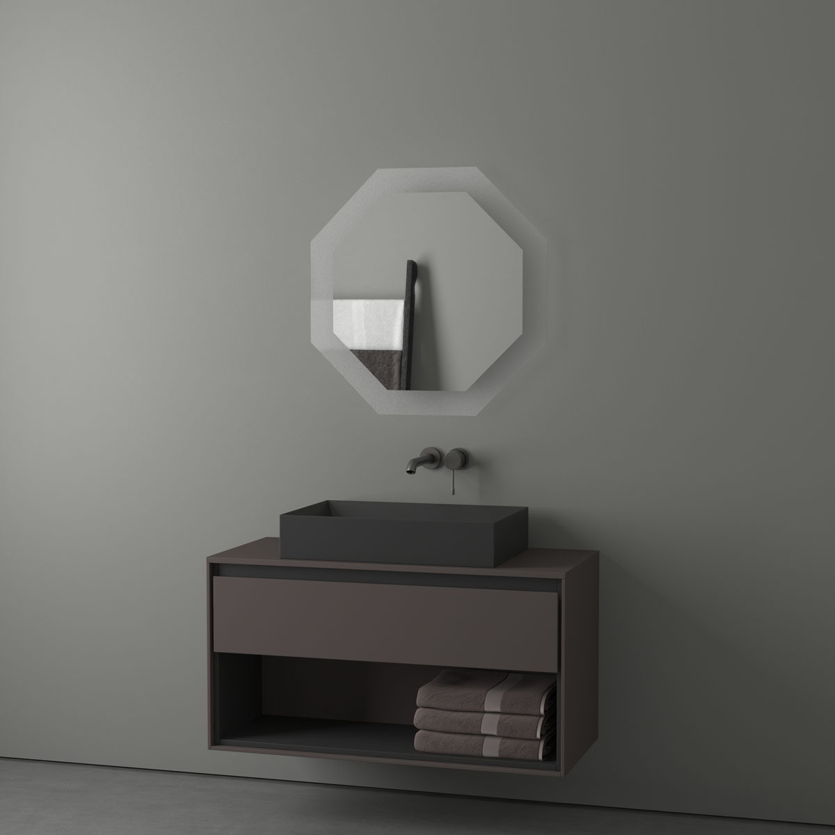 BY 2504 Зеркало с LED-подсветкой 22,5 W EVOFORM Ledshine - Вид №2