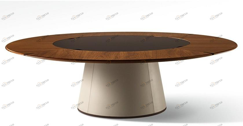 Giorgetti Круглый деревянный стол sun-id-1457553