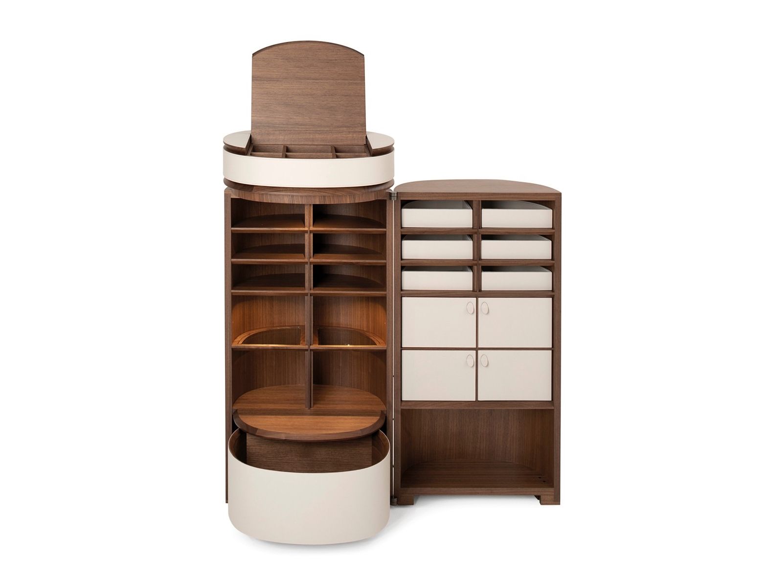 Деревянный шкаф для хранения со встроенным освещением Giorgetti HOUDINI ARCH-00076740 - Вид №1