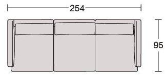 CTS SALOTTI 3-х местный кожаный диван Light sun-id-1447481 - Вид №6