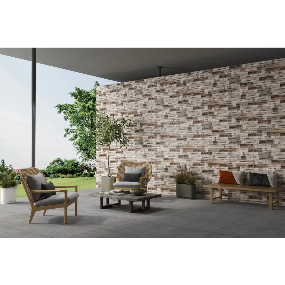 Керамогранит Concor Slate Brick Beige для стен и пола 30x60 см 89386044 STLM-1325295 - Вид №5