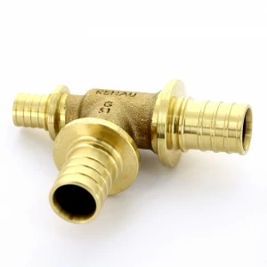 Тройник надвижной бронза REHAU 25 х 25 х 16 RAUTITAN PLATINUM RX