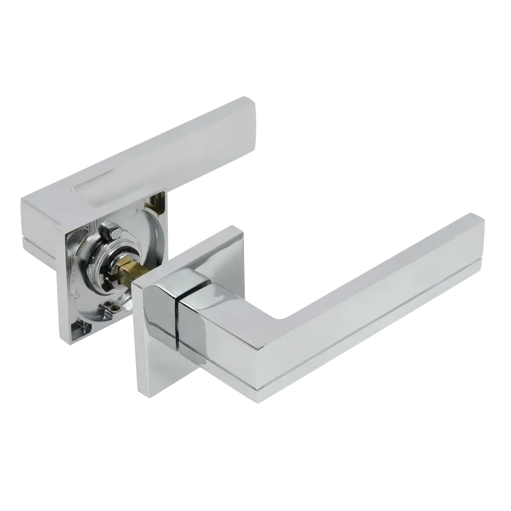 Дверные ручки EDSON EDS-170H-Q2 на розетке, хром 85168447 STLM-0059332