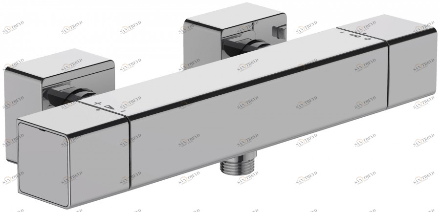 E9096-CP Термостатический настенный смеситель для душа Jacobdelafon STRAYT Santreyd